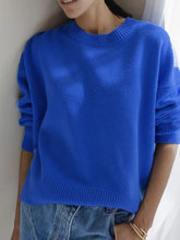 2025 Women's Sweaters Red Trends Winter Autumn Knitwear O Neck Pullovers Solid Basic Ladies Jumper Loose Sweater Warm Tops