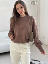 2025 Women's Sweaters Red Trends Winter Autumn Knitwear O Neck Pullovers Solid Basic Ladies Jumper Loose Sweater Warm Tops